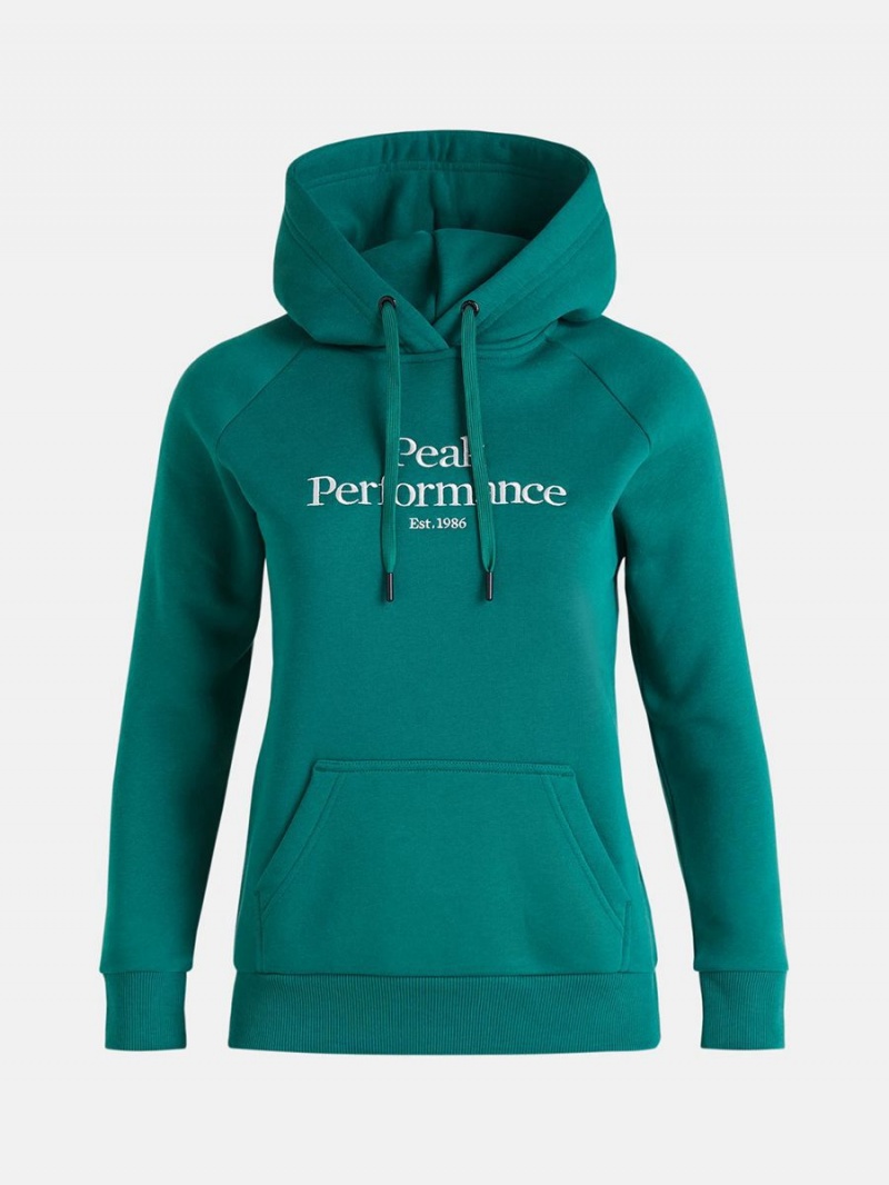 Peak Performance Original Women\'s Hoodie Green | RMB66-311