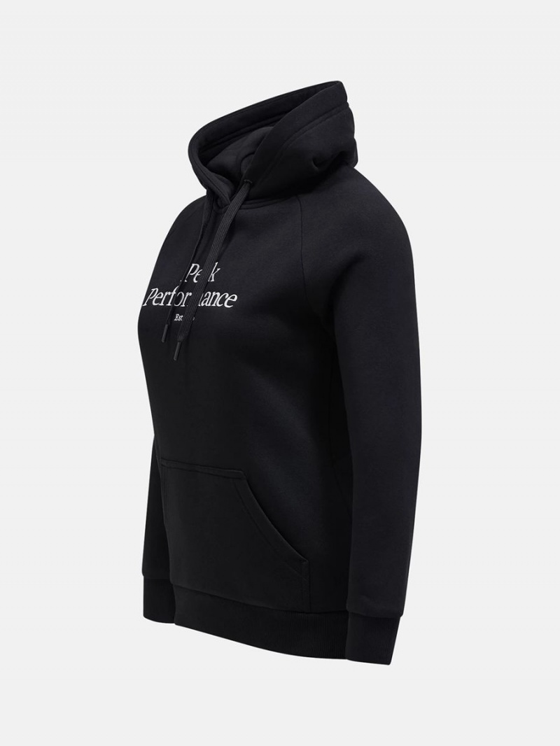 Peak Performance Original Women's Hoodie Black / White | UMH33-537