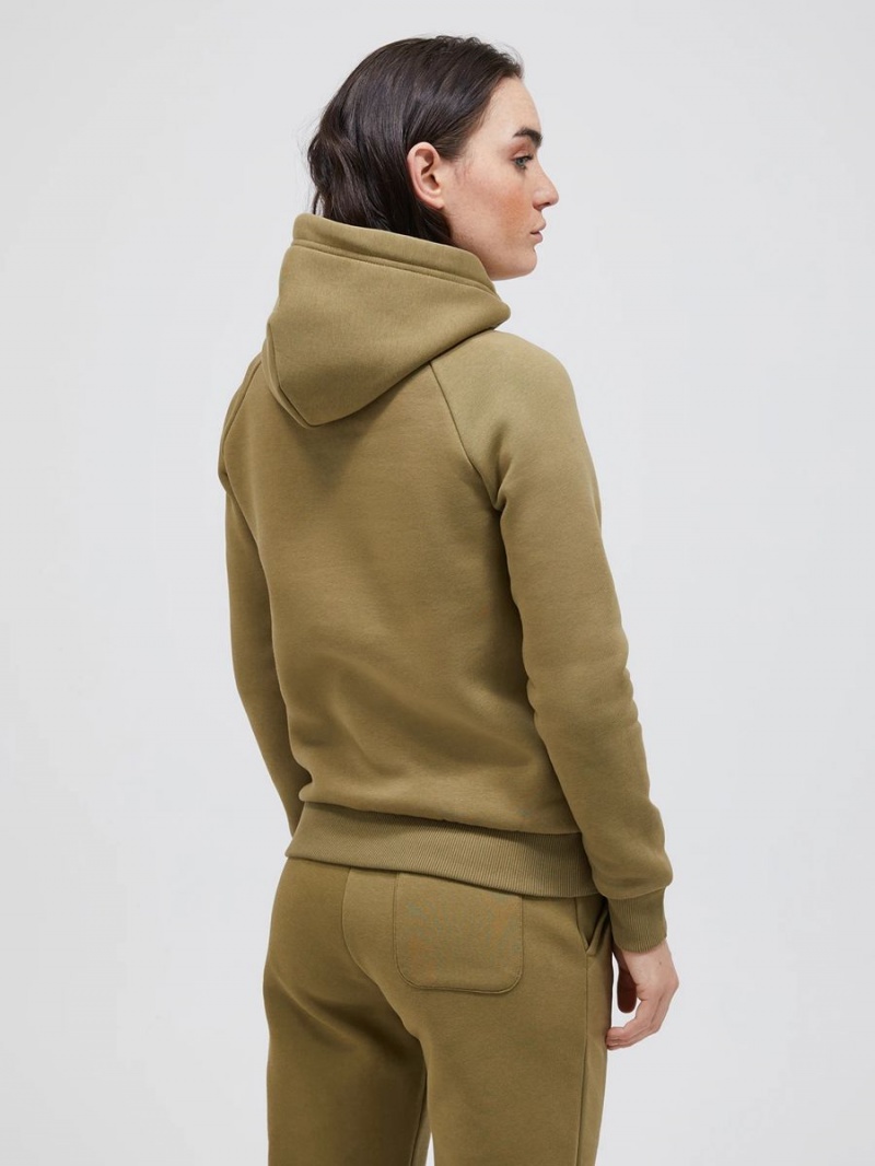 Peak Performance Original Women's Hoodie Olive | VPC50-235