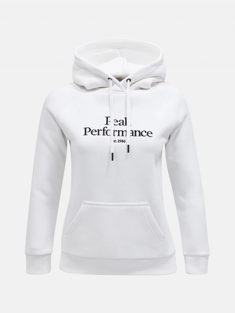 Peak Performance Original Women\'s Hoodie White / Black | LEF84-805