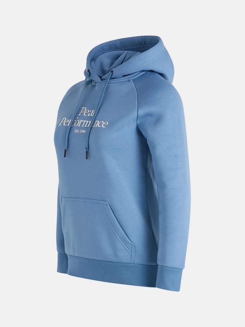 Peak Performance Original Women's Hoodie Blue | DET18-679