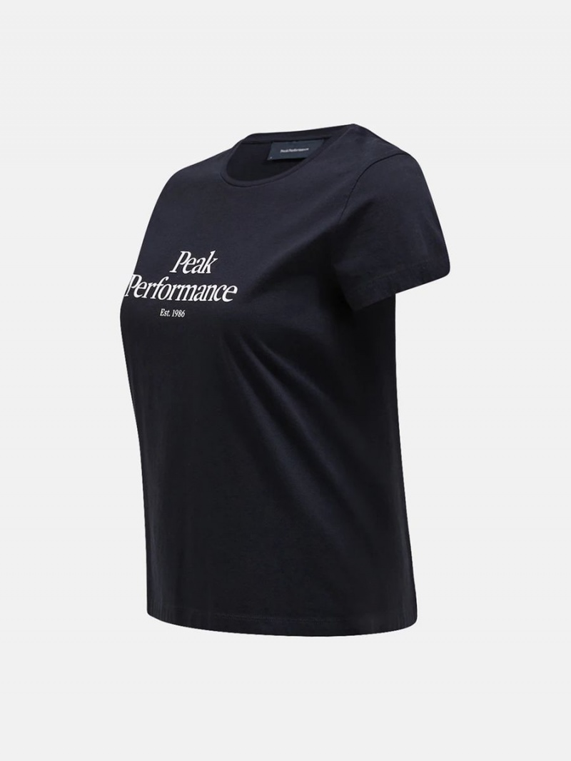 Peak Performance Original Women's T-Shirt Black / White | KFB20-247