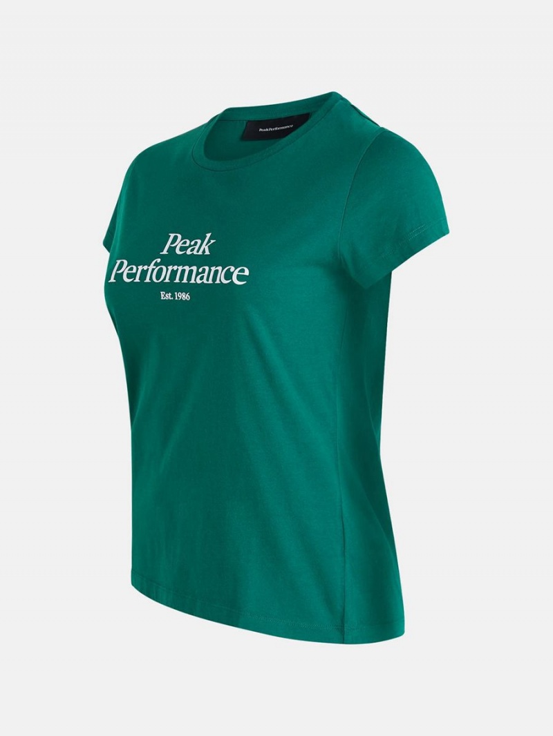 Peak Performance Original Women's T-Shirt Green | ALN35-511