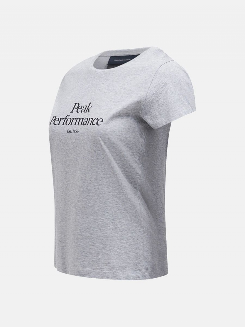 Peak Performance Original Women's T-Shirt Grey / Black | WZW16-556