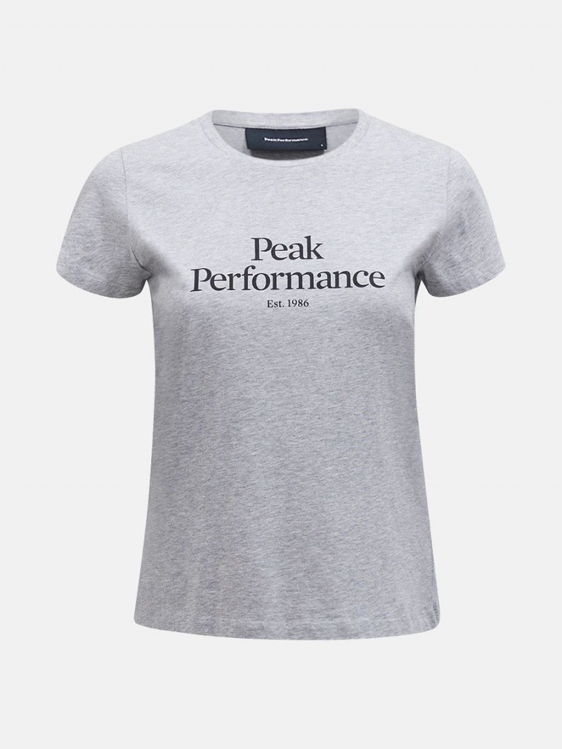 Peak Performance Original Women\'s T-Shirt Grey / Black | WZW16-556