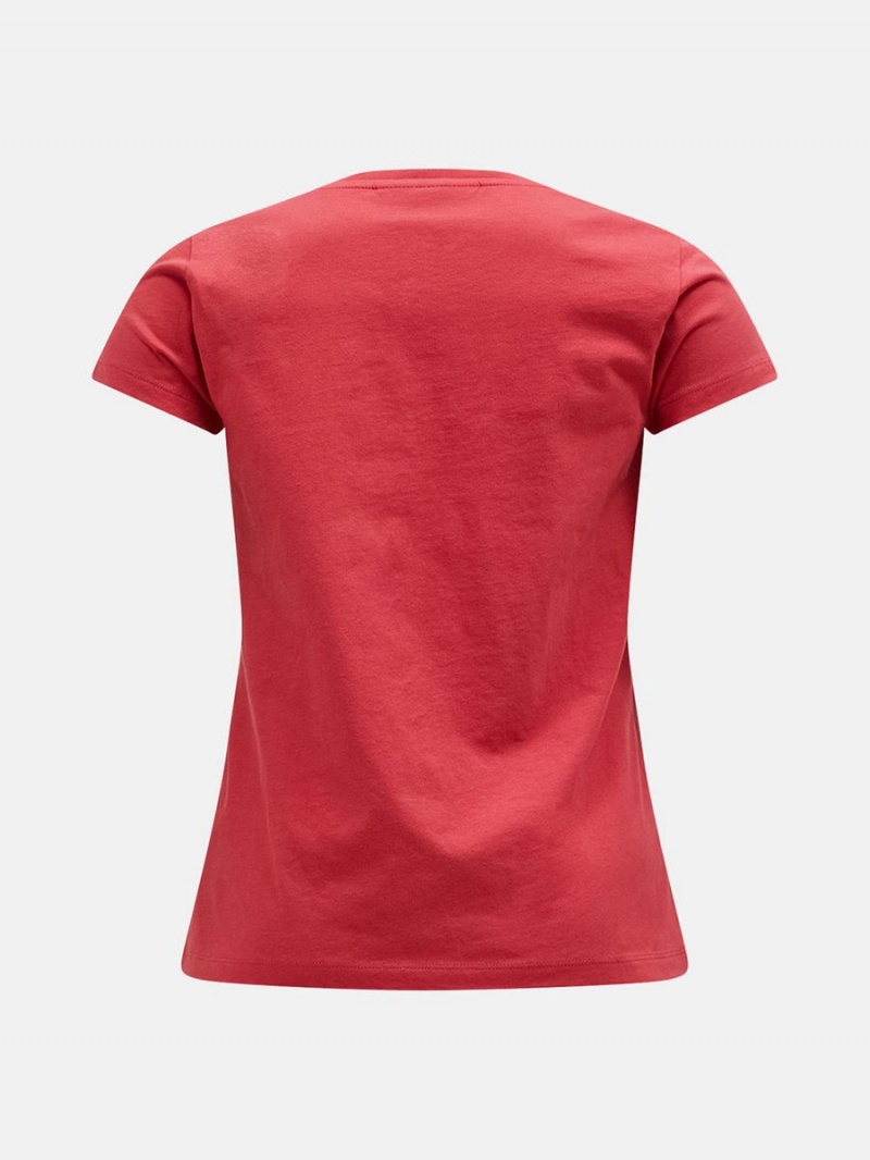 Peak Performance Original Women's T-Shirt Red | LFY70-839