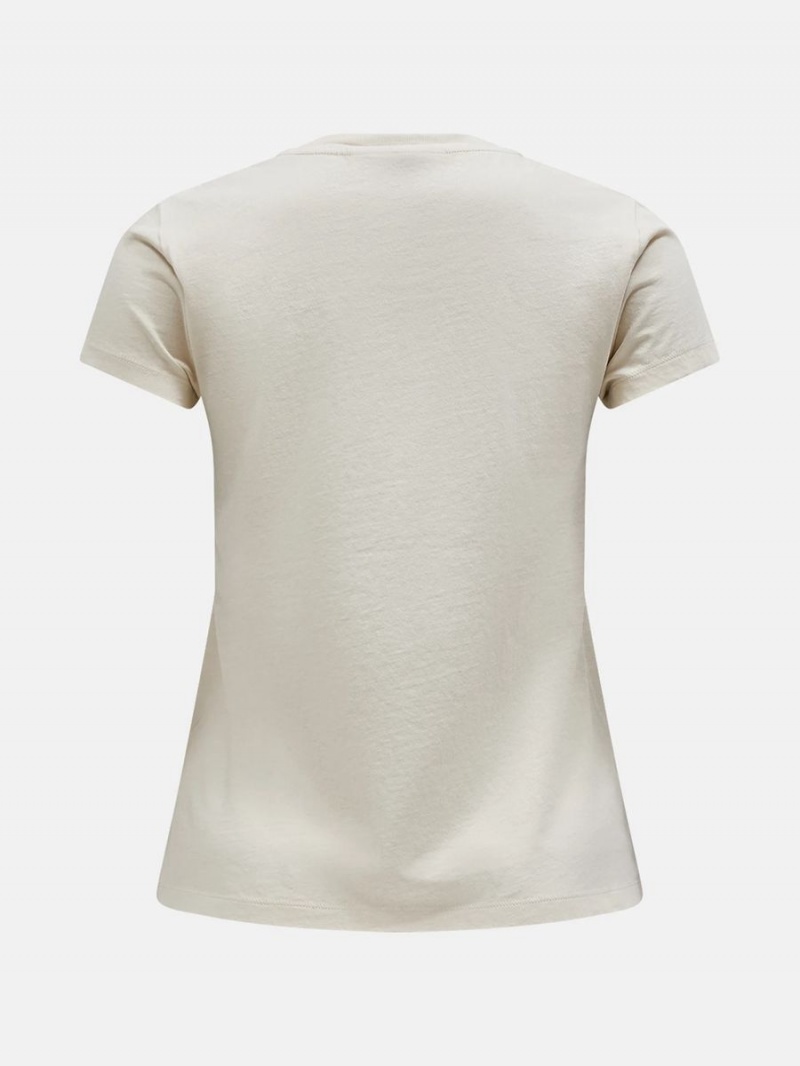 Peak Performance Original Women's T-Shirt Beige | VOL48-824