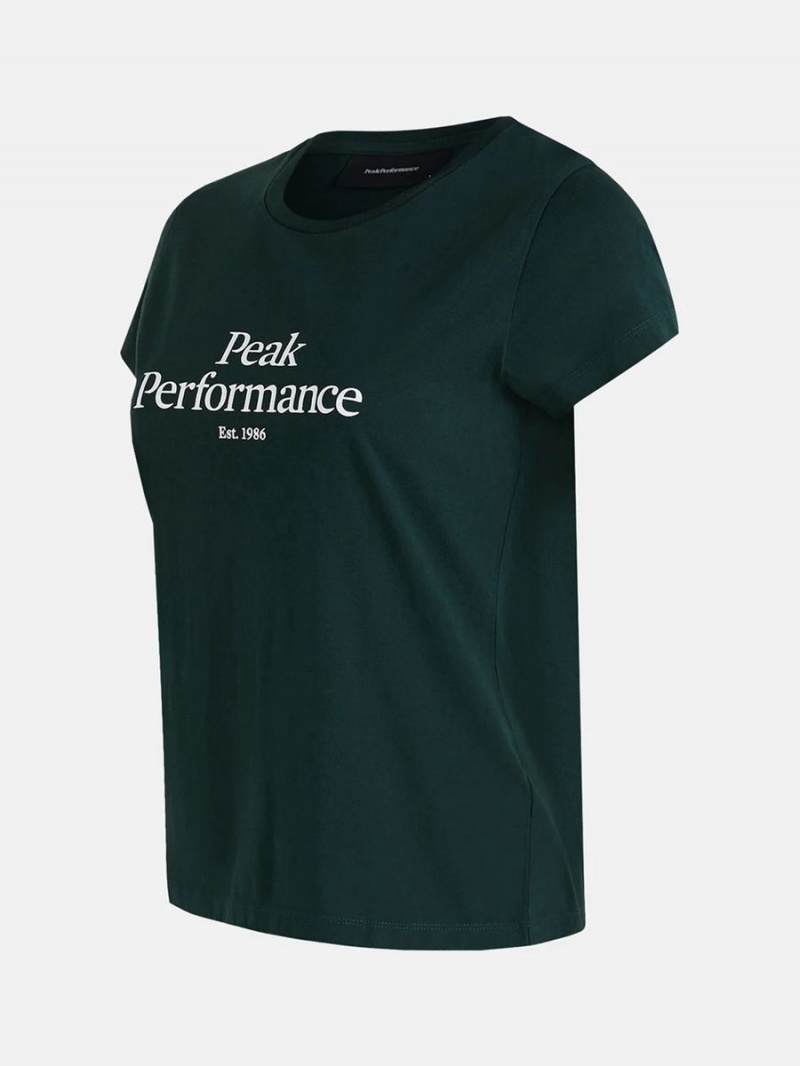 Peak Performance Original Women's T-Shirt Green | BJM44-242