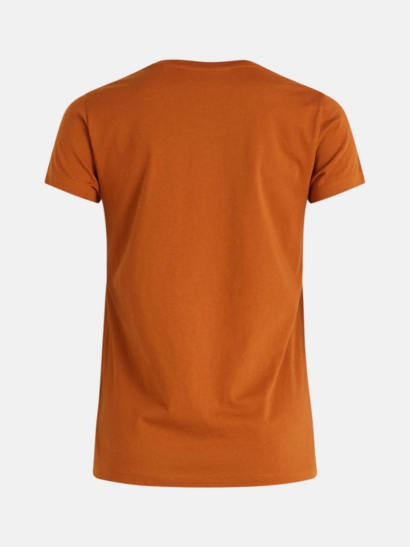 Peak Performance Original Women's T-Shirt Orange | XKA70-026