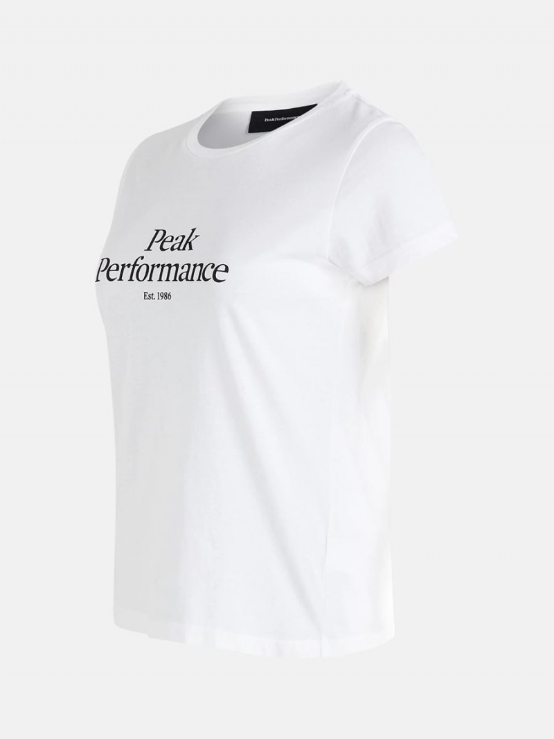 Peak Performance Original Women's T-Shirt White / Black | WSC89-297