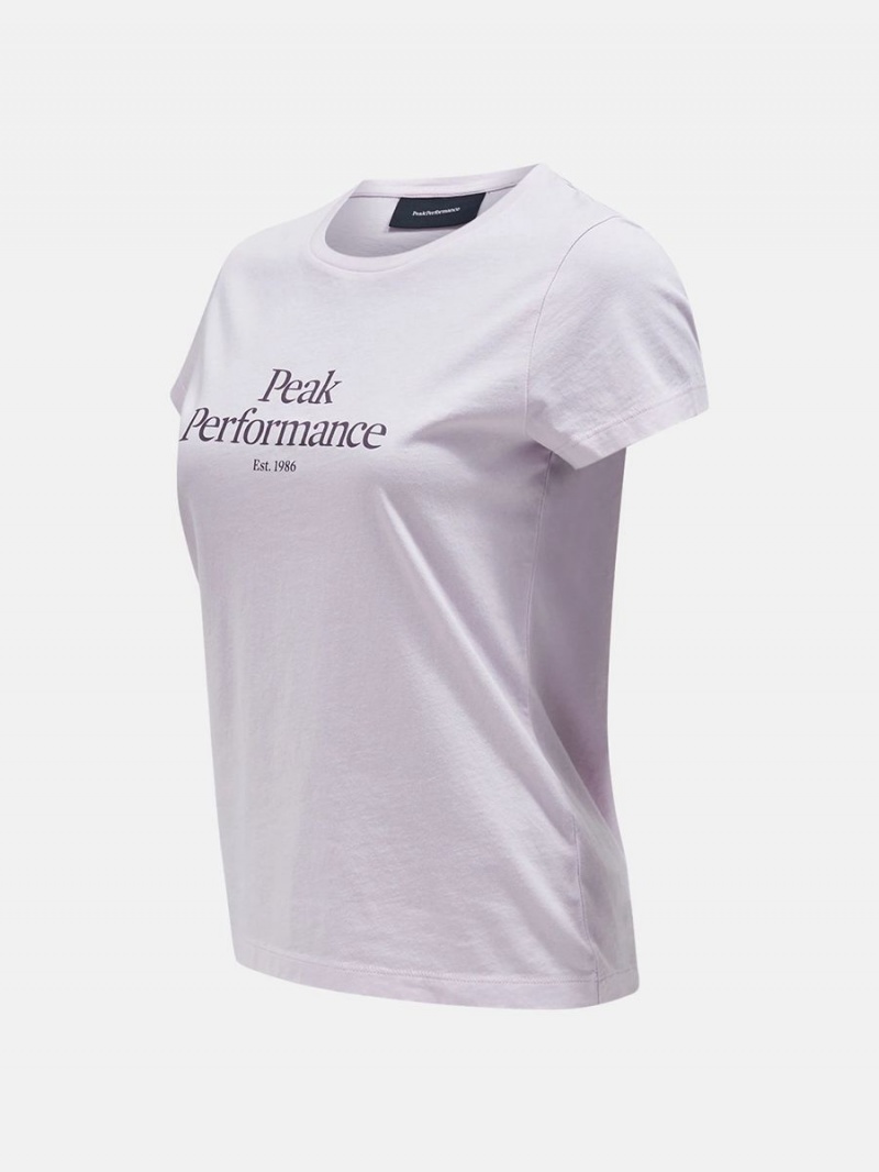 Peak Performance Original Women's T-Shirt Purple | YWH73-336