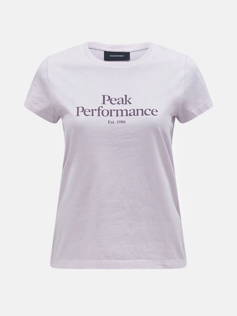 Peak Performance Original Women\'s T-Shirt Purple | YWH73-336