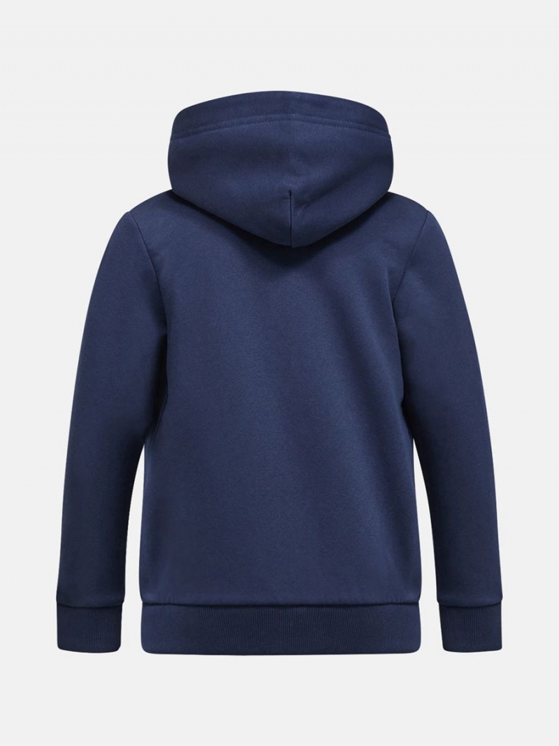 Peak Performance Original Zip Kids' Hoodie Navy / White | EXP52-857