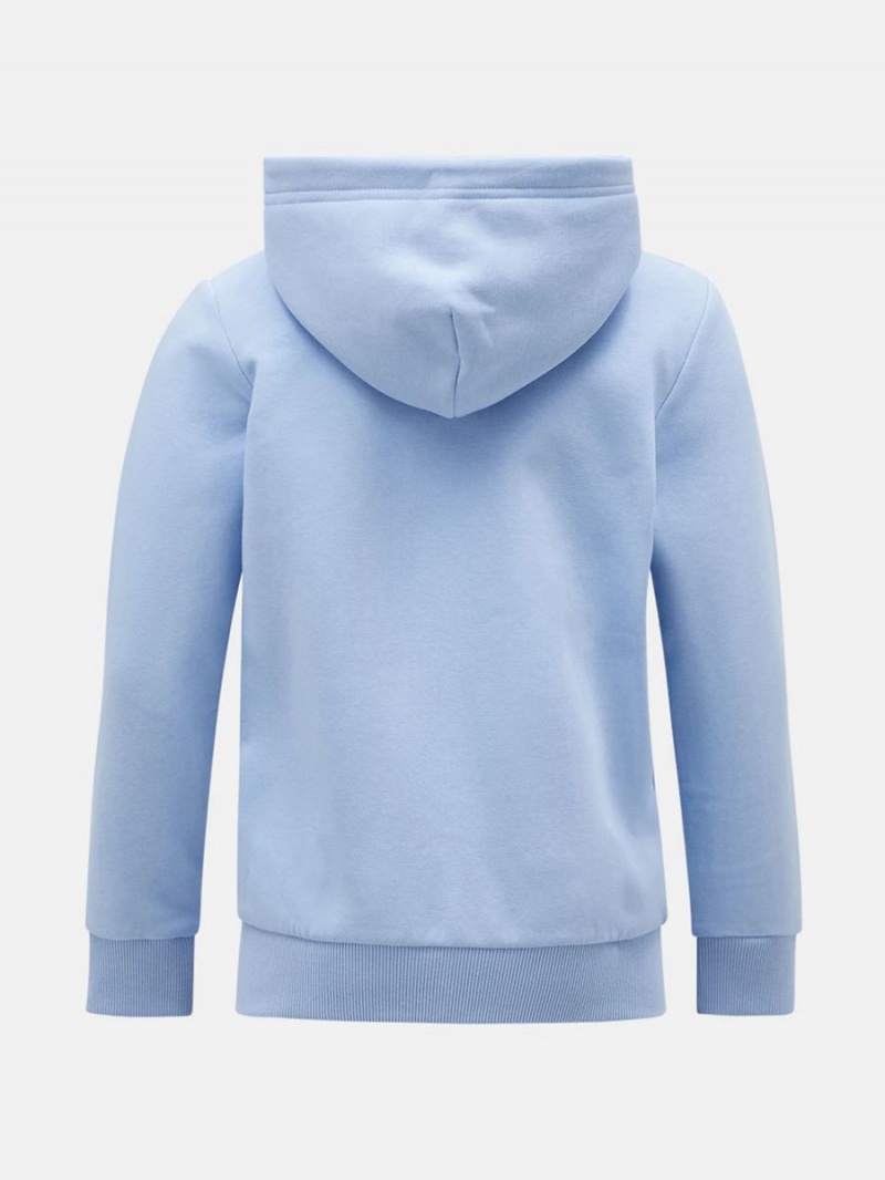 Peak Performance Original Zip Kids' Hoodie Blue | RDD75-502