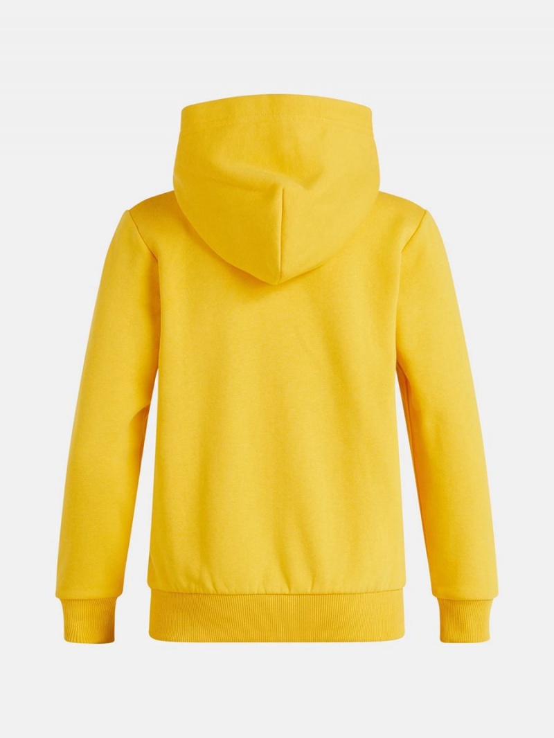 Peak Performance Original Zip Kids' Hoodie Gold | PUZ59-017