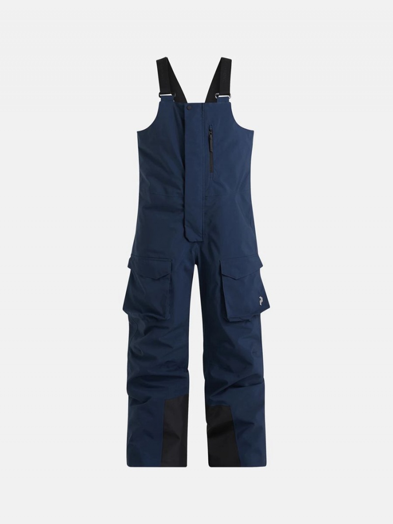 Peak Performance Pact Bib Insulated 2L Kids\' Ski Pants Navy | VIM00-287