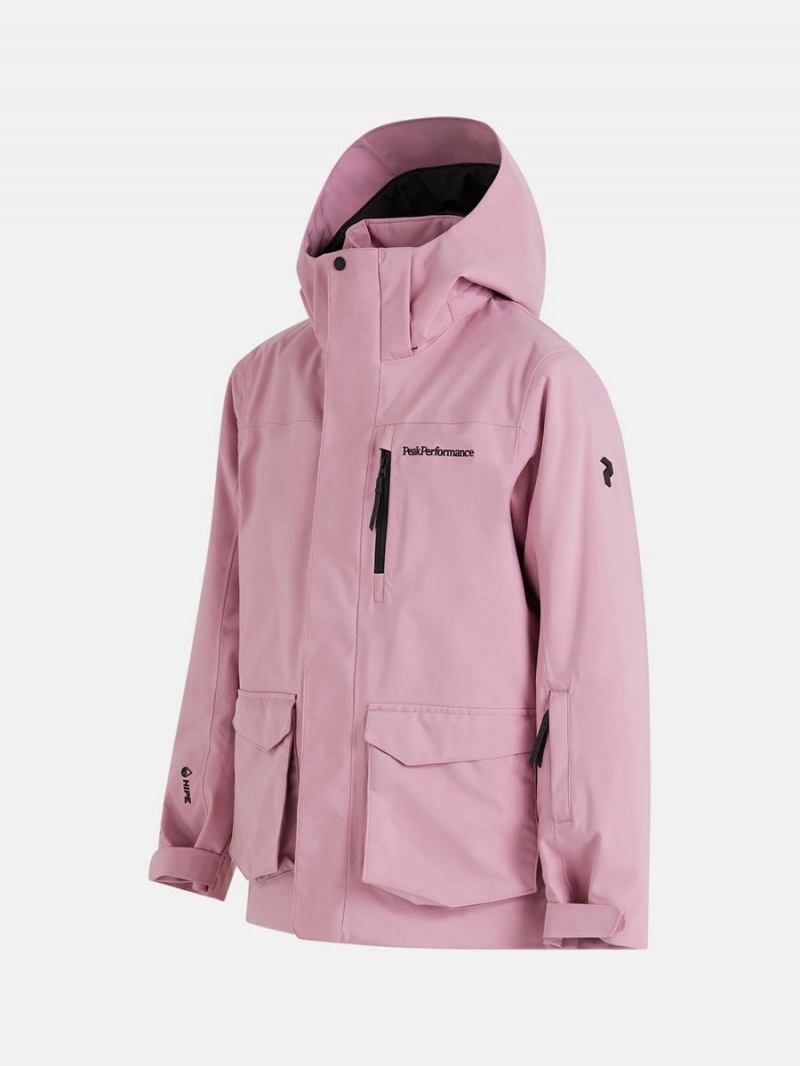 Peak Performance Pact Insulated 2L Kids' Ski Jacket Pink | NGK42-907