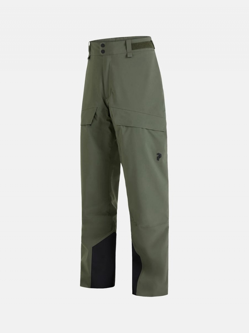 Peak Performance Pact Insulated 2L Men's Ski Pants Green | FWT74-219