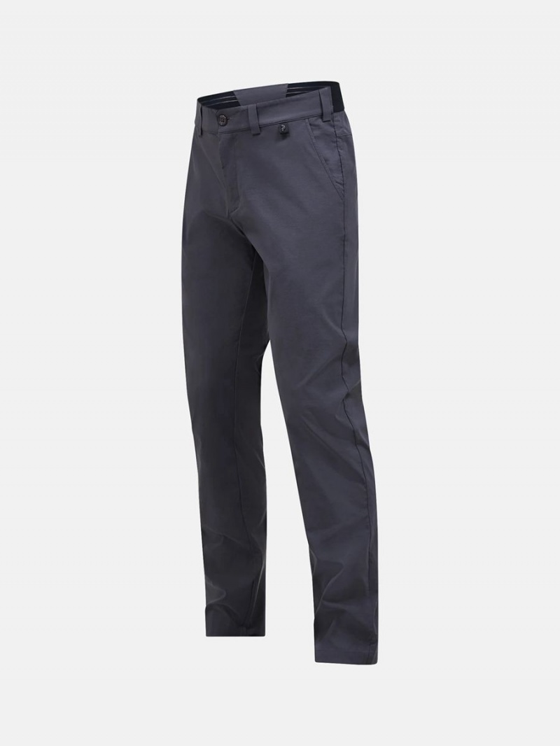 Peak Performance Player Men's Pants Grey | HAE78-667