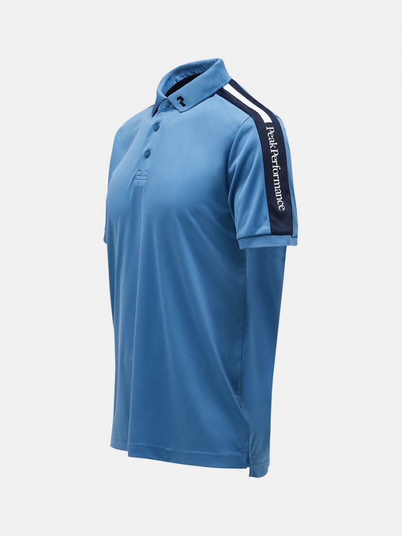 Peak Performance Player Men's Polo Shirt Blue / Navy | OII11-160