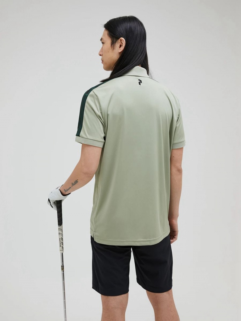 Peak Performance Player Men's Polo Shirt Green / Green | YHJ57-562