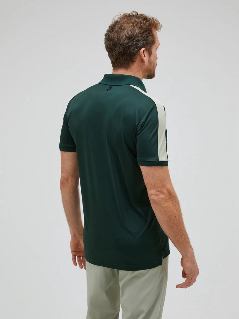 Peak Performance Player Men's Polo Shirt Green / Green | YOY76-267