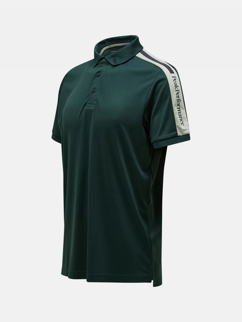 Peak Performance Player Men's Polo Shirt Green / Green | YOY76-267