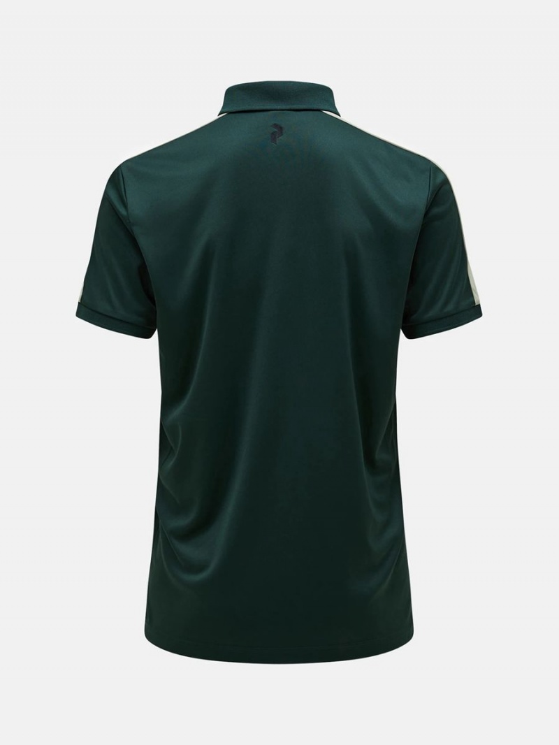 Peak Performance Player Men's Polo Shirt Green / Green | YOY76-267