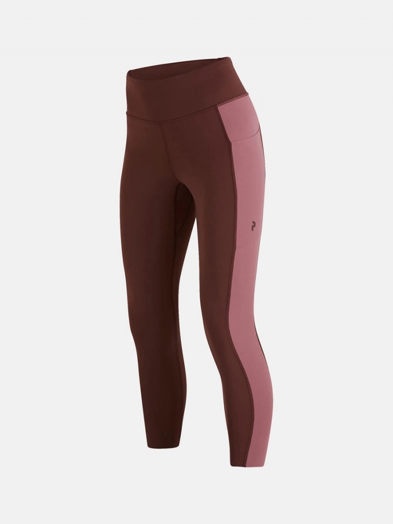 Peak Performance Power Women's Leggings Burgundy / Pink | XMP01-689