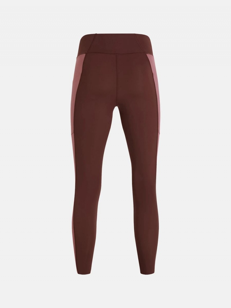 Peak Performance Power Women's Leggings Burgundy / Pink | XMP01-689