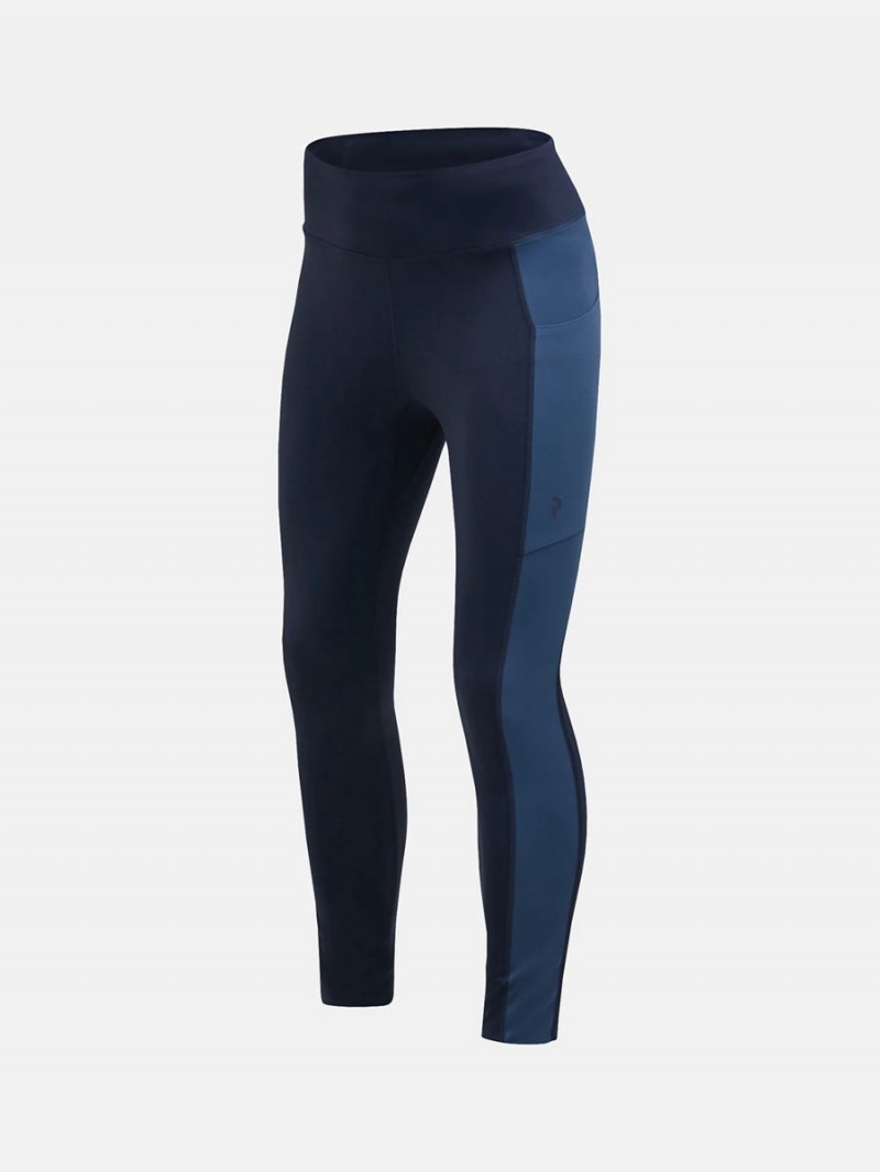 Peak Performance Power Women's Leggings Navy / Blue | VNU19-536