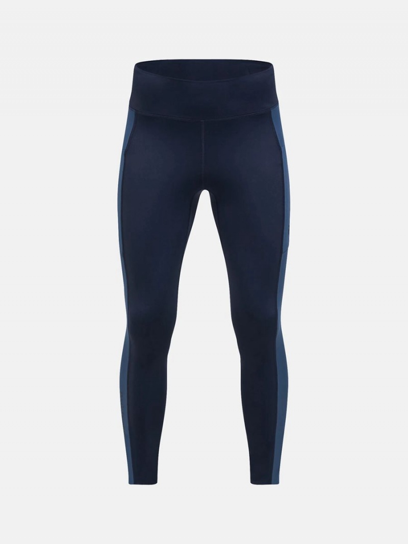 Peak Performance Power Women\'s Leggings Navy / Blue | VNU19-536