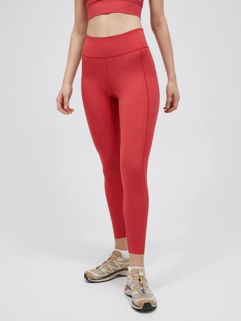 Peak Performance Power Women's Leggings Red | NKA01-398