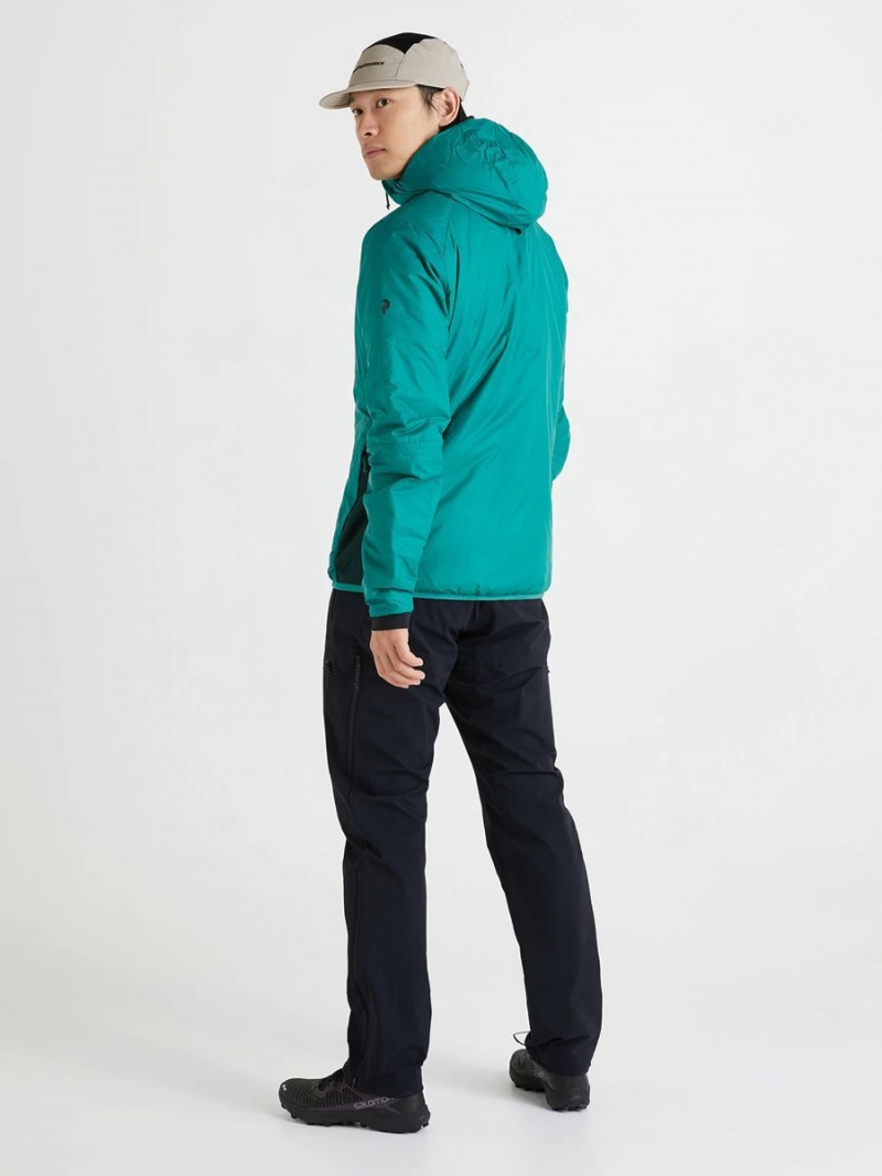 Peak Performance Radiance Hood Men's Ski Jacket Green / Green | MDN47-611