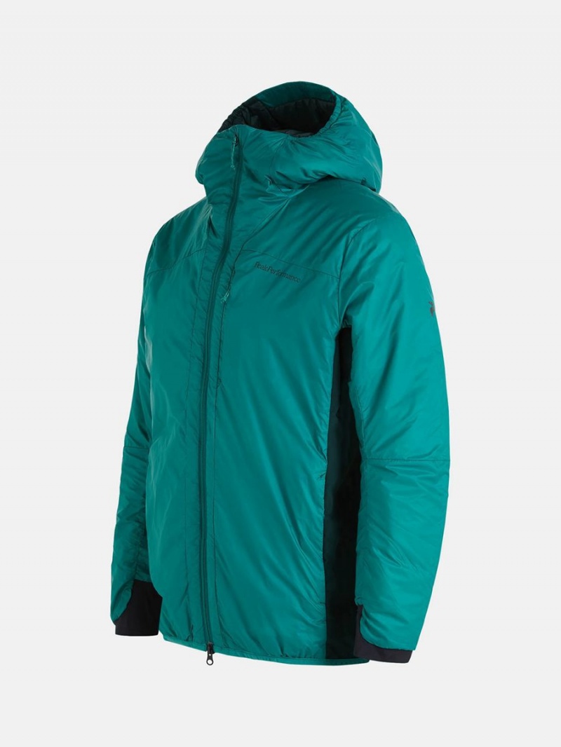 Peak Performance Radiance Hood Men's Ski Jacket Green / Green | MDN47-611