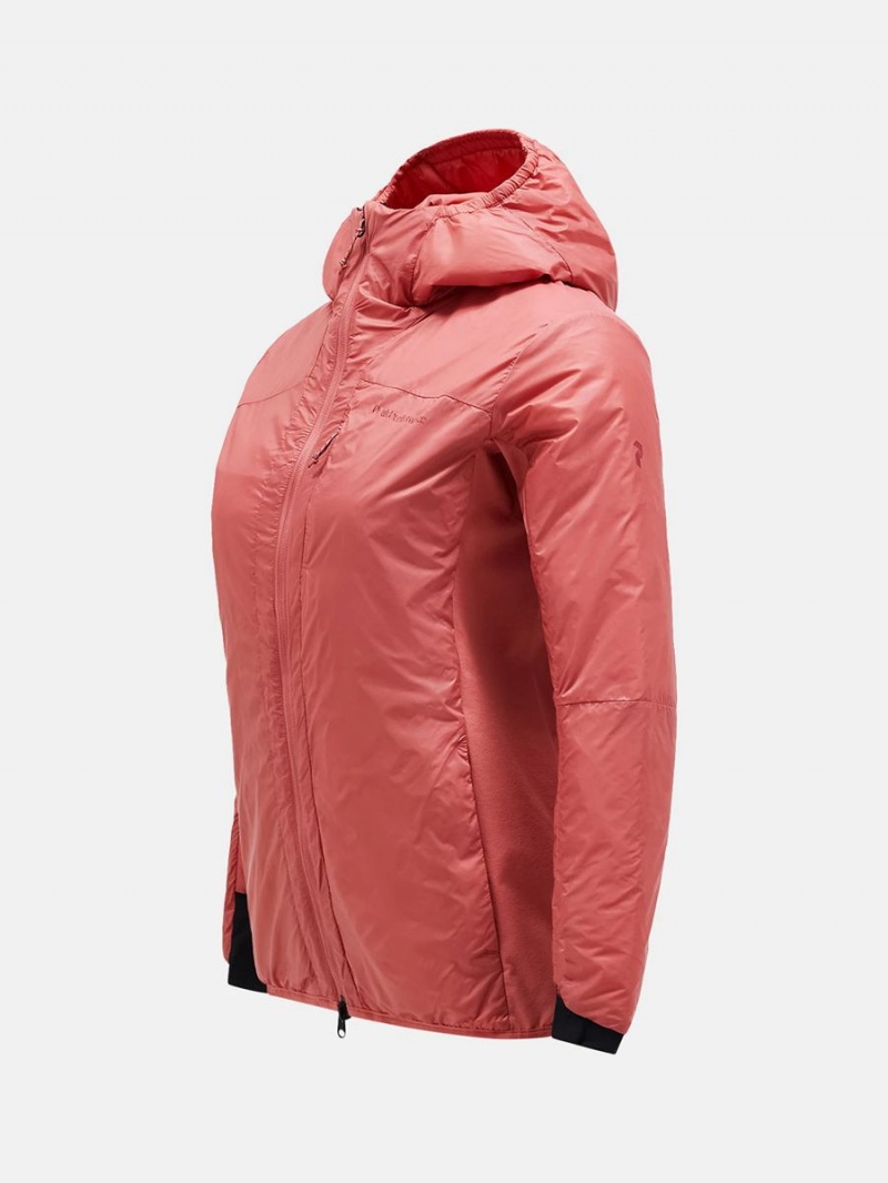 Peak Performance Radiance Hood Women's Ski Jacket Pink | UVL35-964