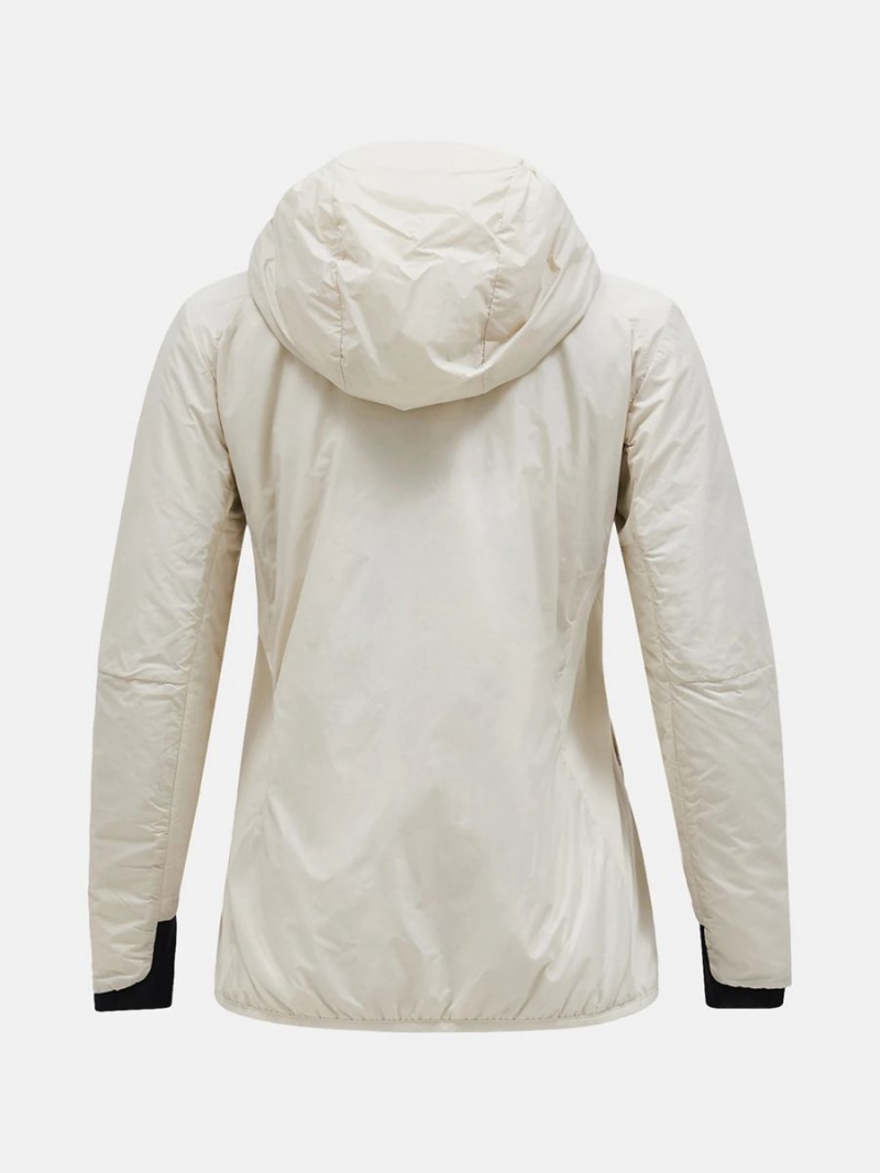 Peak Performance Radiance Hood Women's Ski Jacket Beige | CIJ00-044