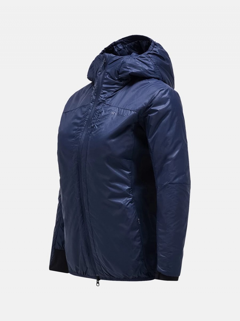 Peak Performance Radiance Hood Women's Ski Jacket Navy | MWW95-174