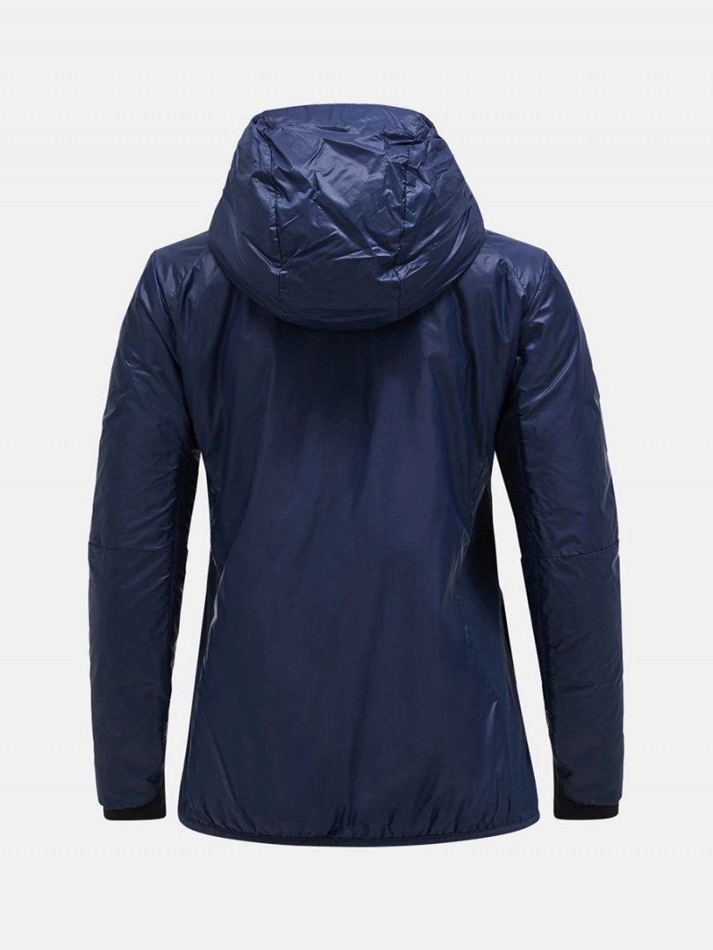 Peak Performance Radiance Hood Women's Ski Jacket Navy | MWW95-174