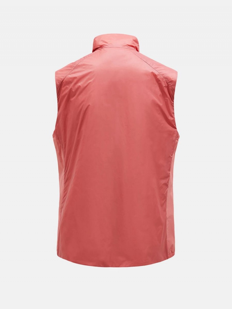 Peak Performance Radiance Hybrid Men's Vest Pink | MFQ61-388