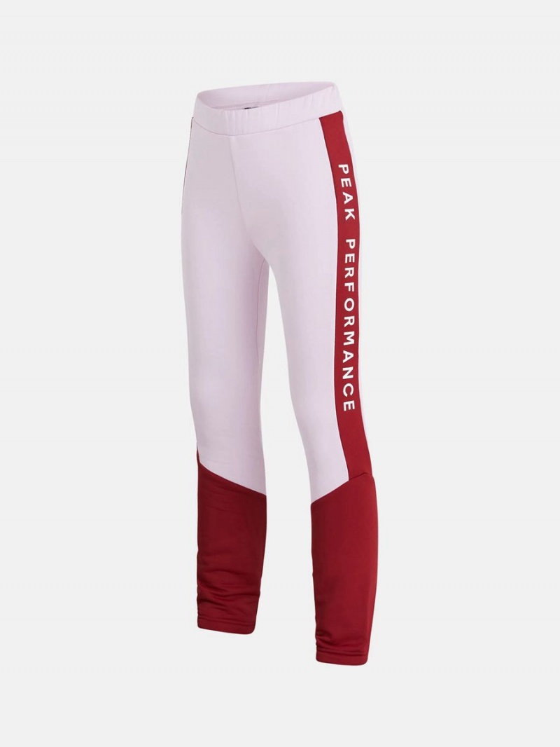 Peak Performance Rider Long Kids' Pants Pink / Red | BRL77-283