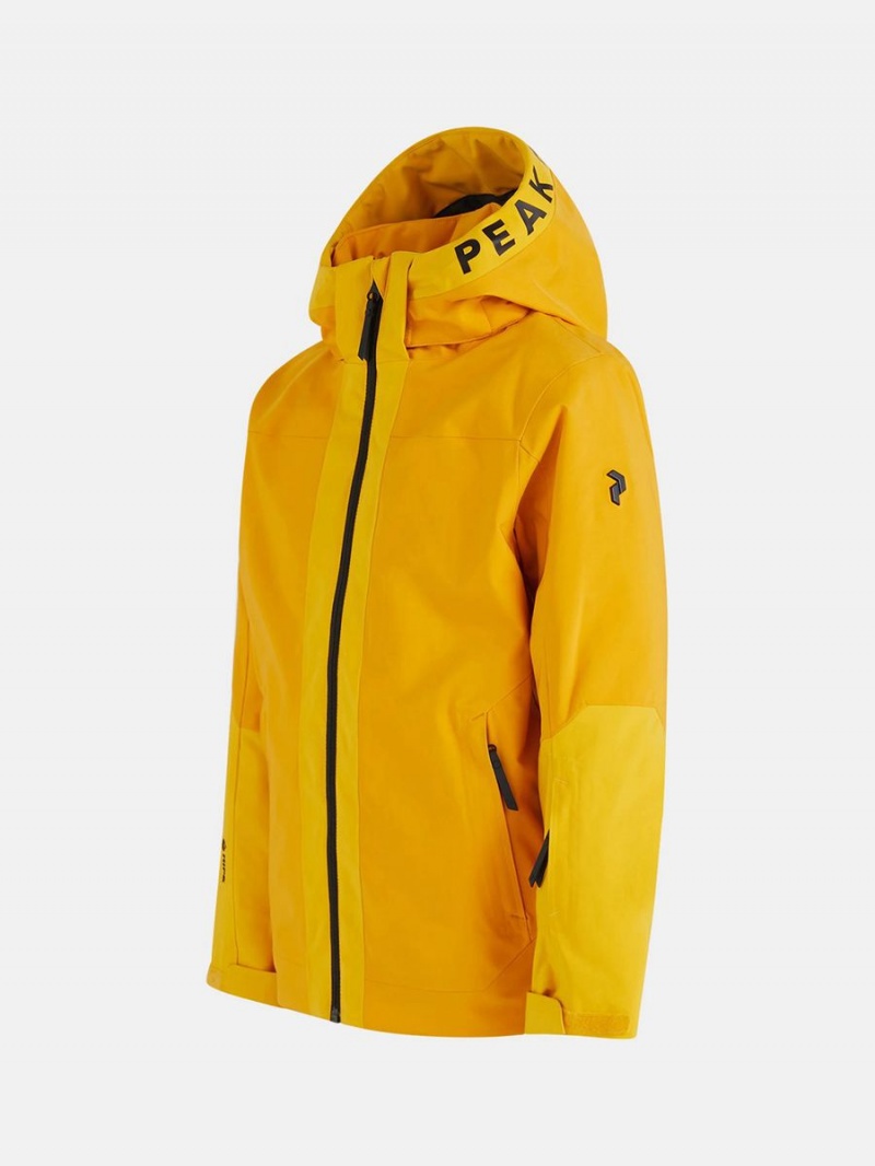 Peak Performance Rider Ski Insulated 2L Kids' Ski Jacket Yellow / Gold | YFH90-416