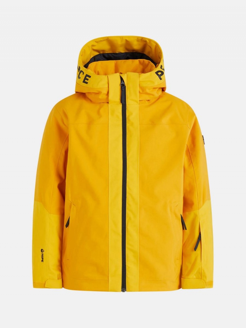 Peak Performance Rider Ski Insulated 2L Kids\' Ski Jacket Yellow / Gold | YFH90-416