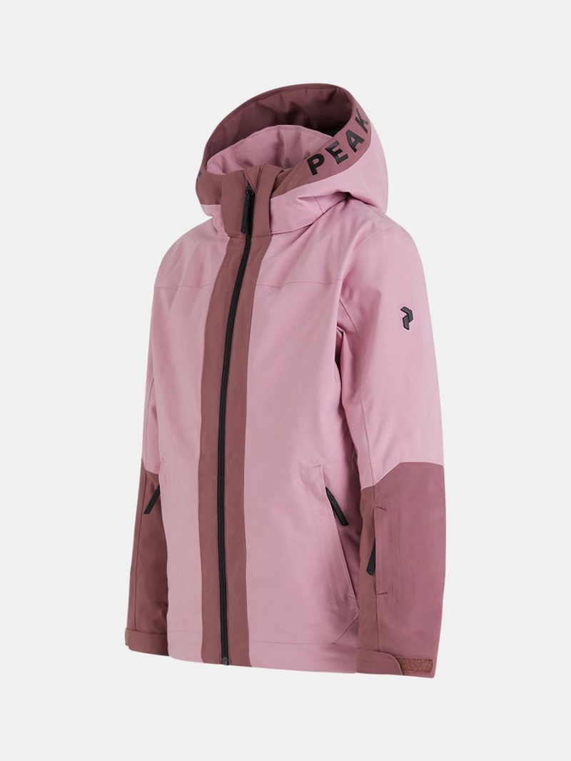 Peak Performance Rider Ski Insulated 2L Kids' Ski Jacket Pink / Pink | ROP75-727