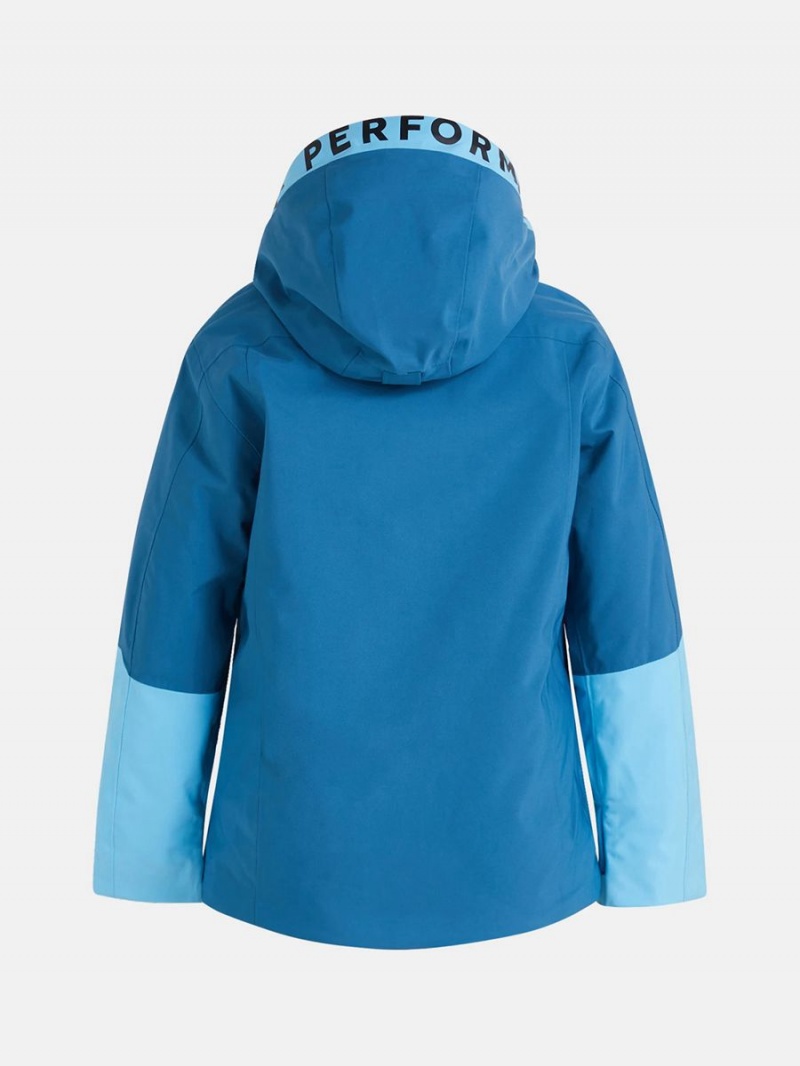 Peak Performance Rider Ski Insulated 2L Kids' Ski Jacket Blue / Blue | TNX21-547