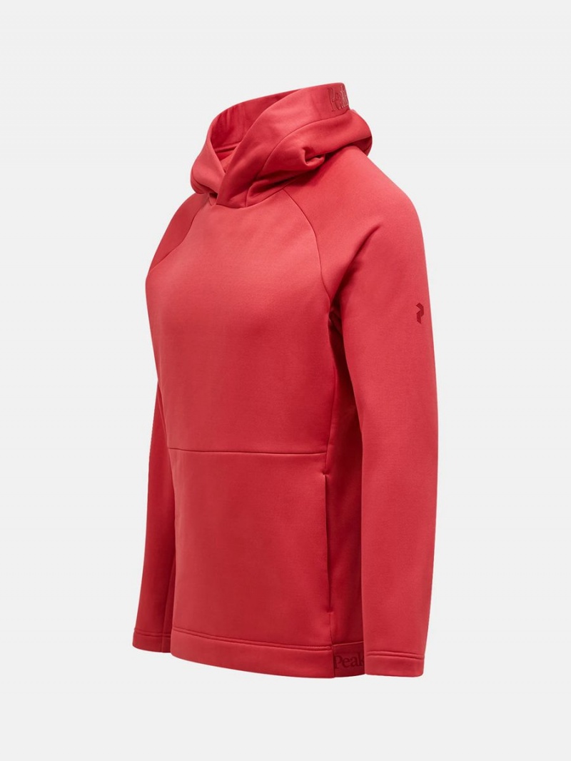 Peak Performance Rider Tech Men's Hoodie Red | SCC98-832