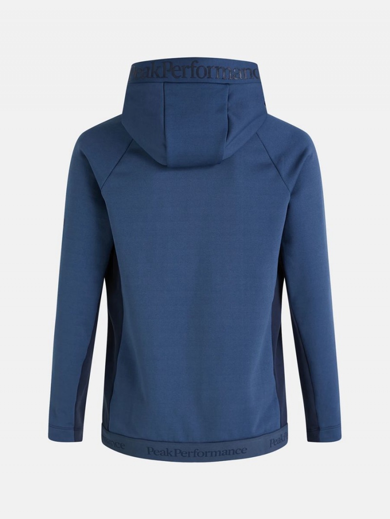 Peak Performance Rider Tech Men's Hoodie Blue / Navy | EEP62-133