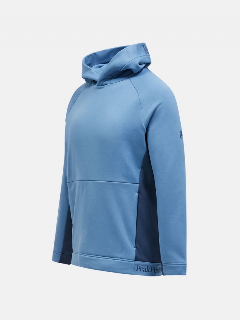 Peak Performance Rider Tech Men's Hoodie Blue / Blue | FYC56-716