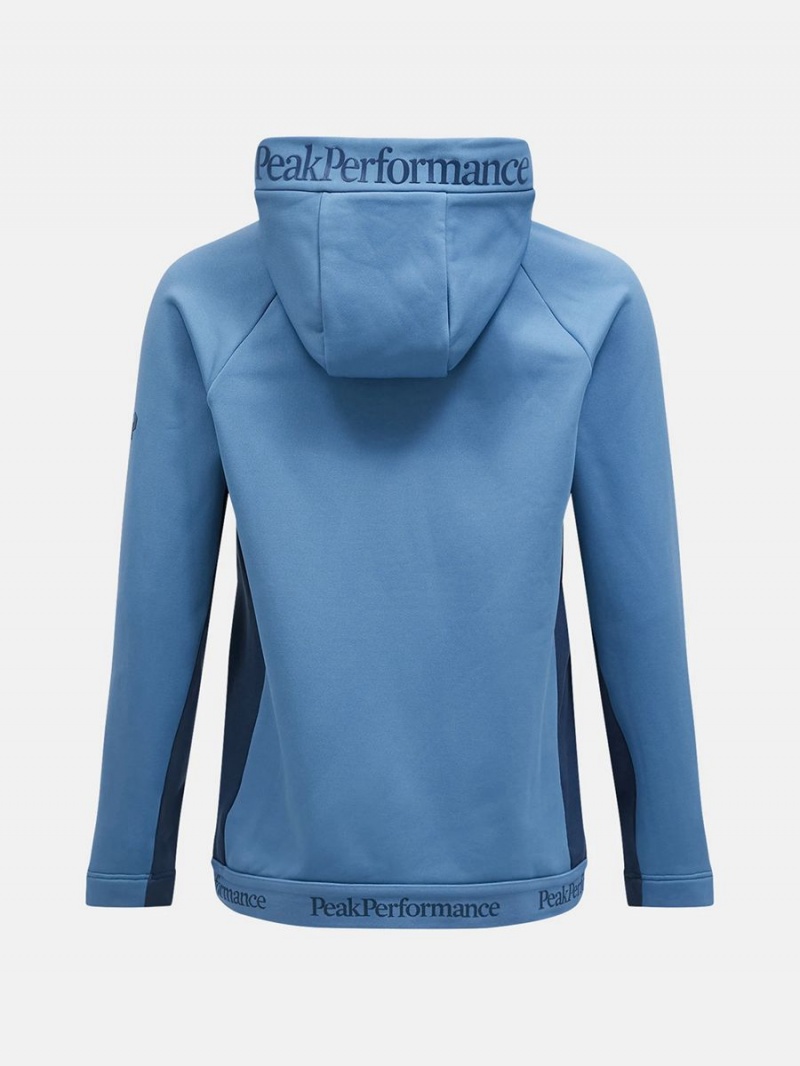 Peak Performance Rider Tech Men's Hoodie Blue / Blue | FYC56-716