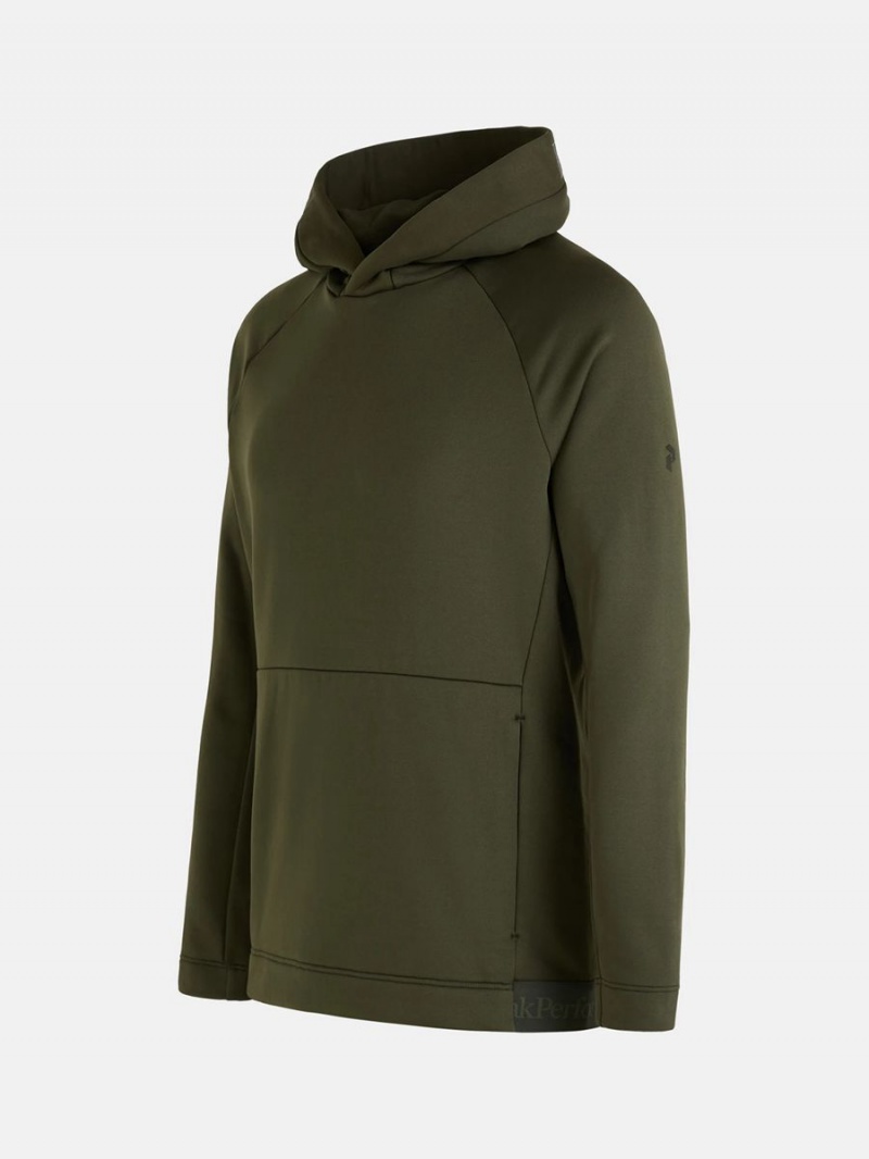 Peak Performance Rider Tech Men's Hoodie Green | RVK01-485